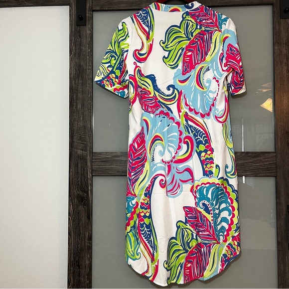 Beachy Boho Oversized Paisley Print Bathing Suit Cover/Dress Women's Size L - Picture 4 of 10